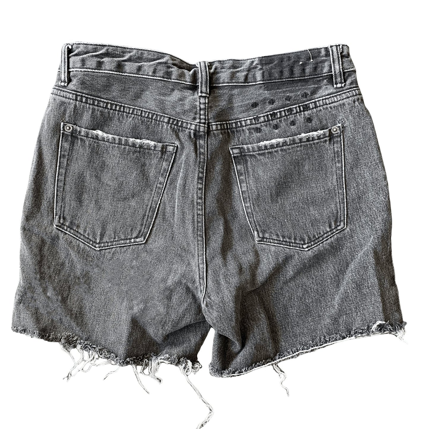 Ksubi grey wash denim shorts racer short cement | size 30