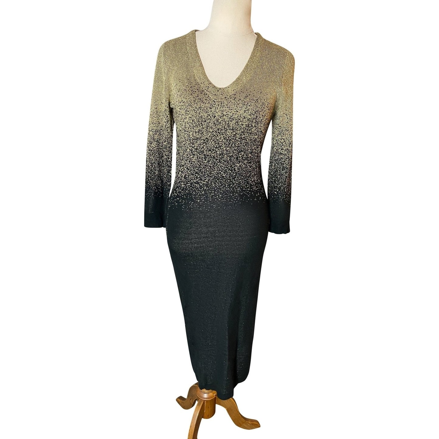NY Collection black and gold dress | size 6-8