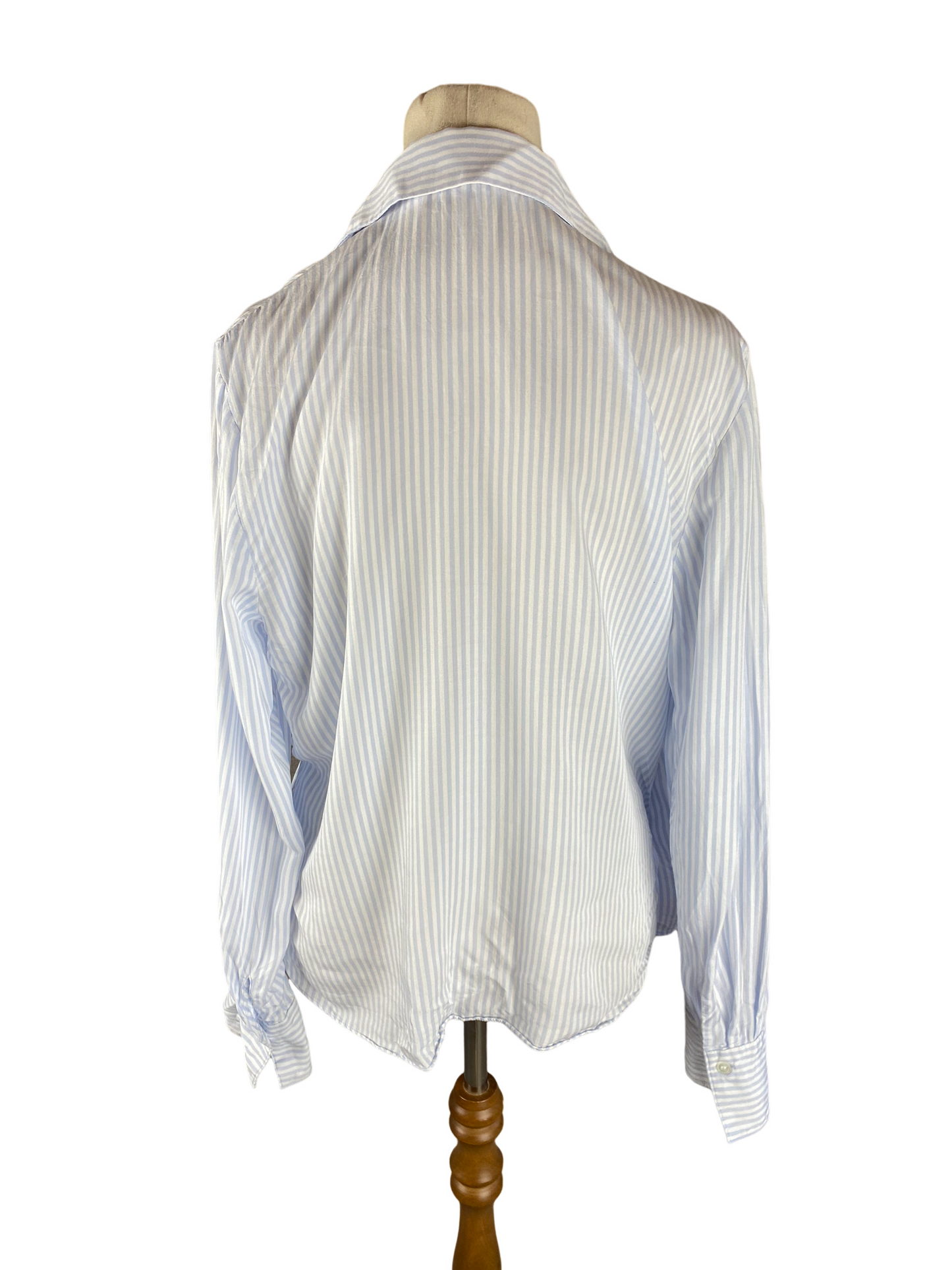 Trenery blue and white stripe shirt | size 12