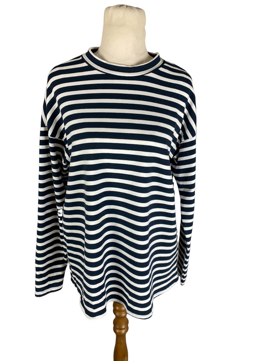 Blue Illusion stripe top | size 12