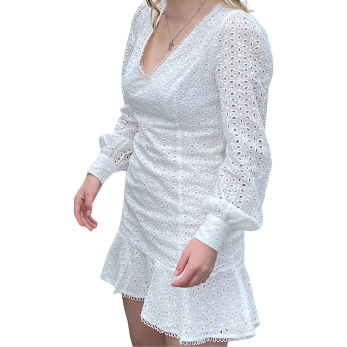 New with label Atmos & Here white broderie dress | size 14