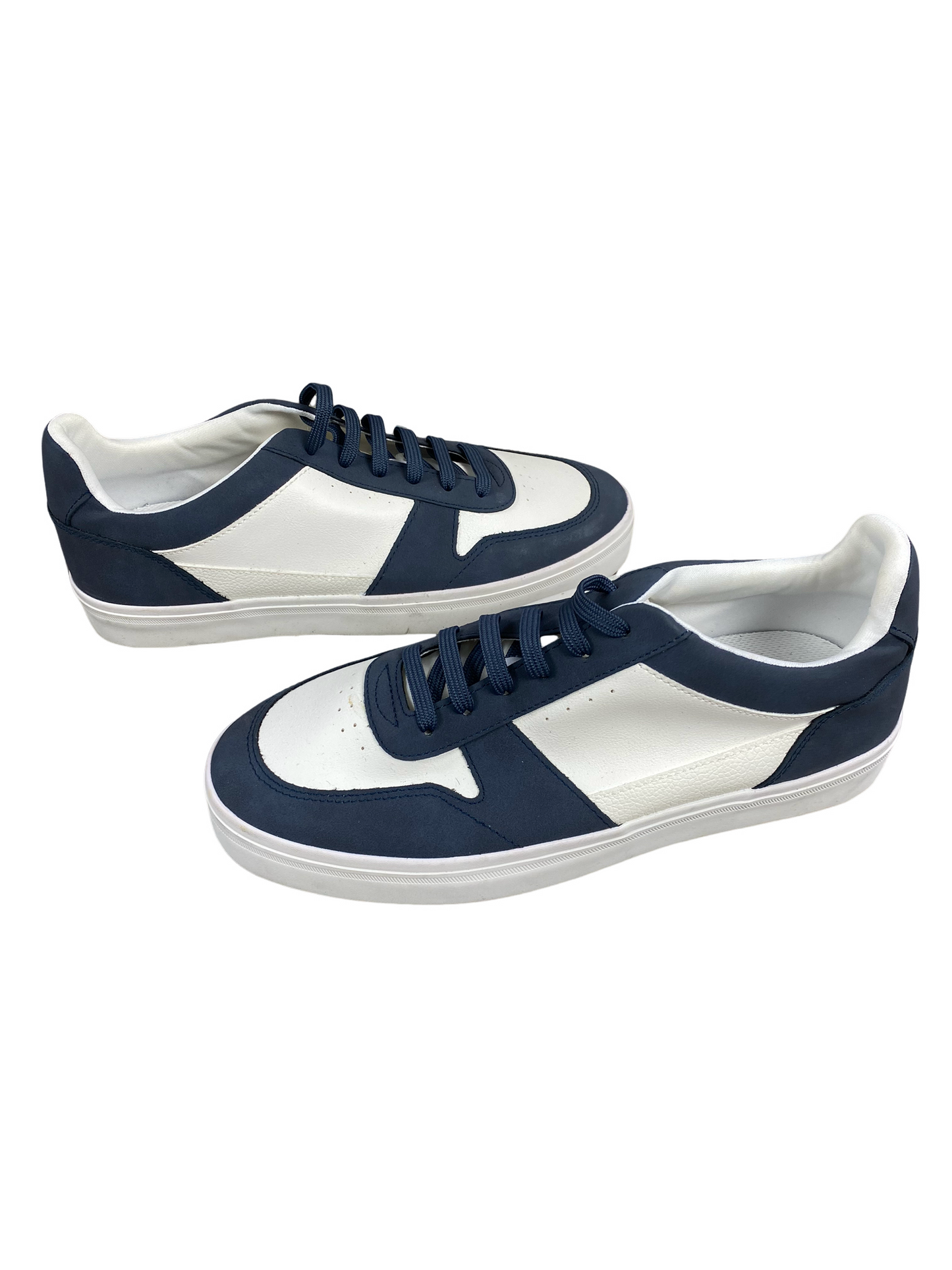 Zara low top white and navy sneakers - as new | size 40