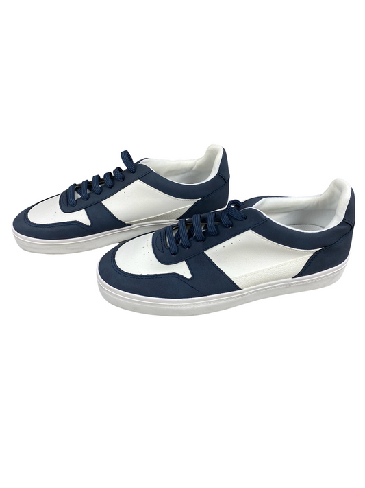 Zara low top white and navy sneakers - as new | size 40