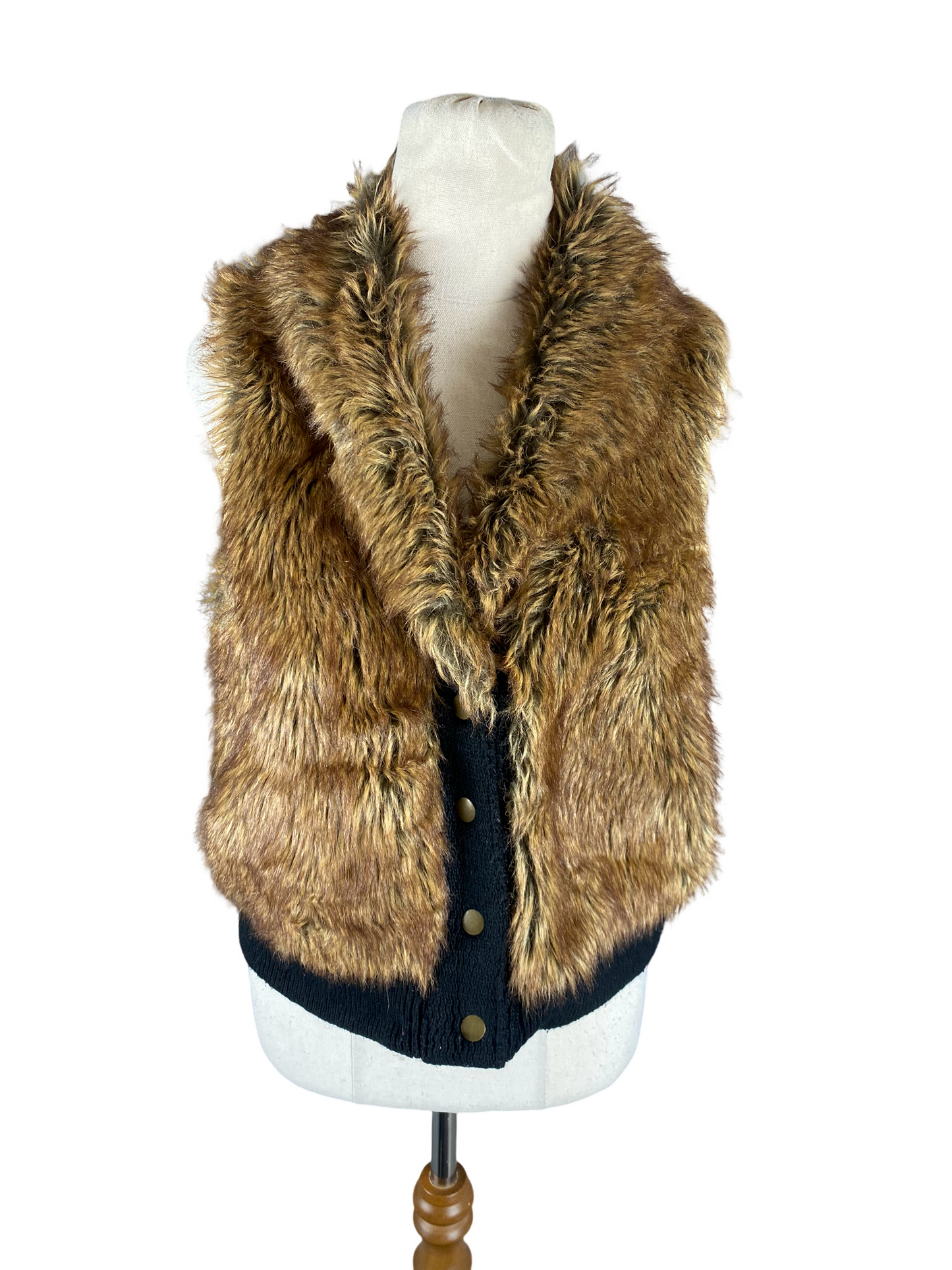 Glassons faux fur vest | size small