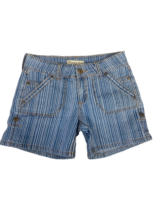 Hermani Fashion stripe denim shorts | size 32