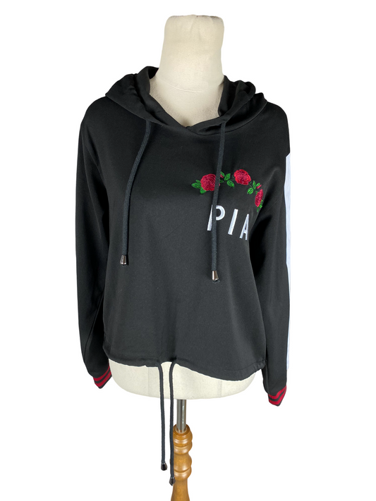 Pia hoodie with rose detail | size 8