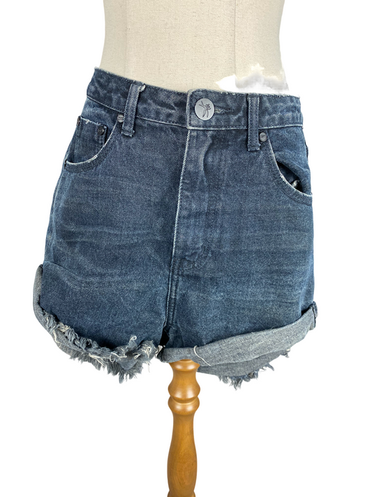 One Teaspoon black denim shorts | size 27