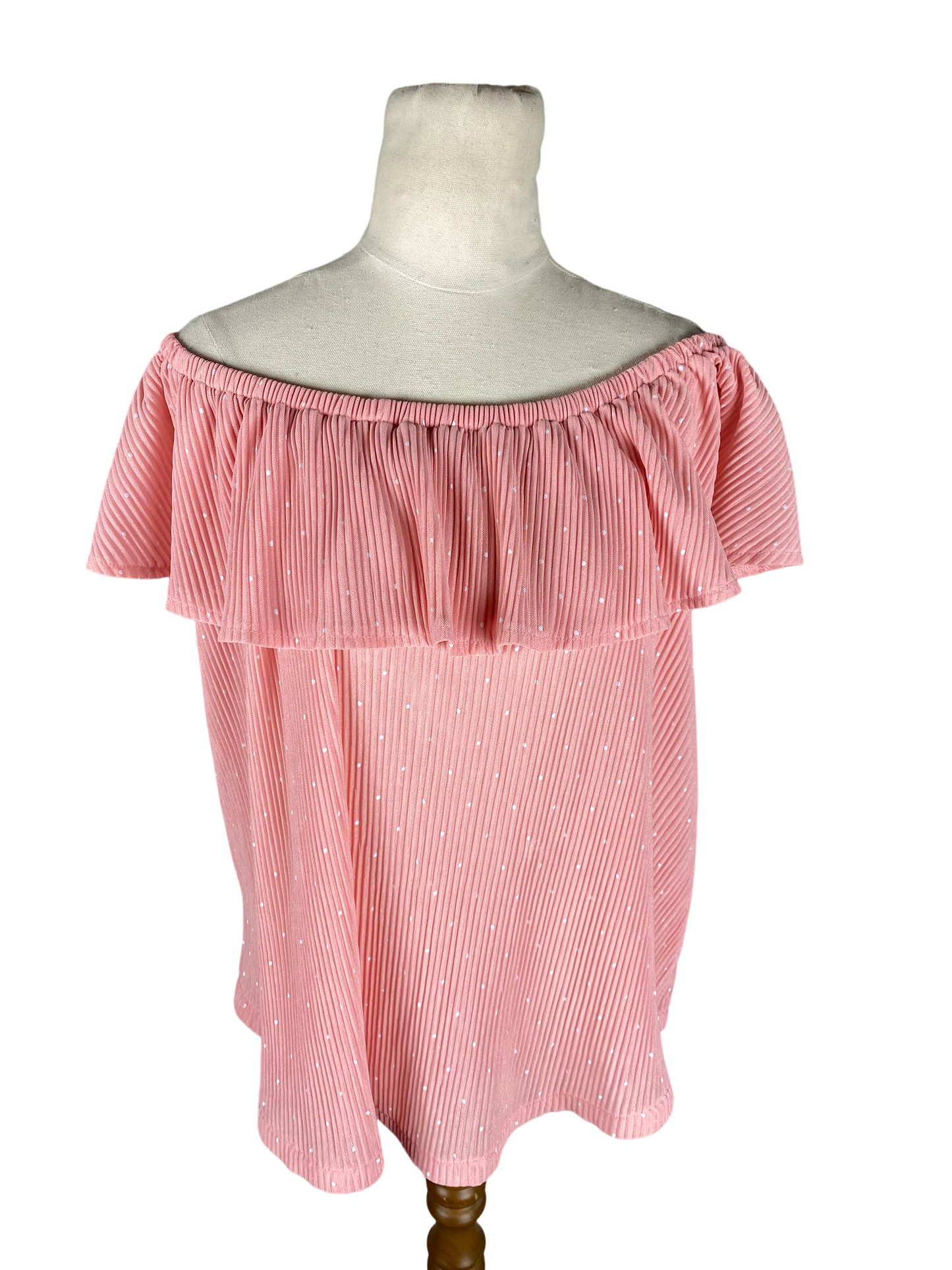 Federation off-the-shoulder pink top | size 12