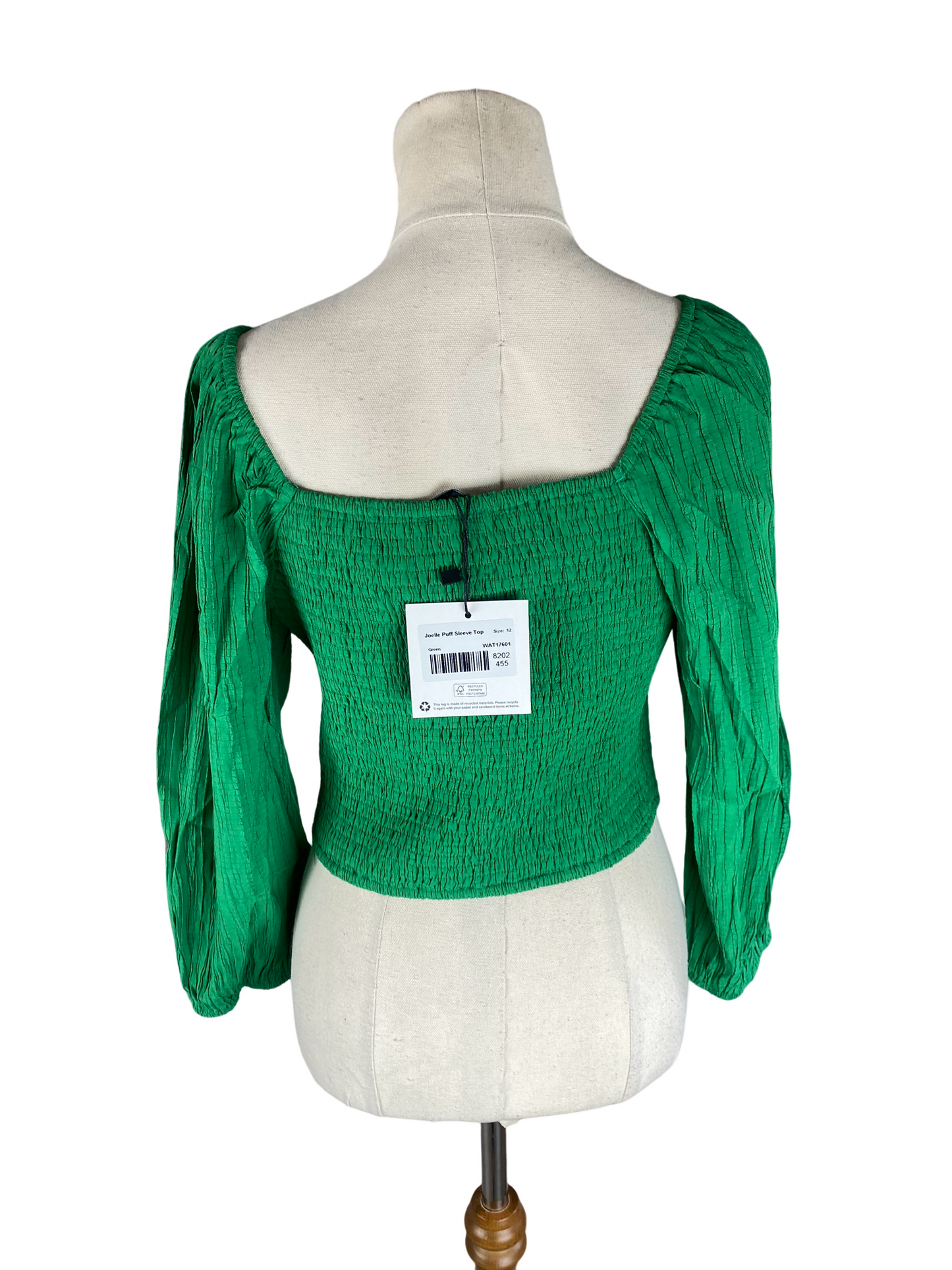 BNWT - Atmos&Here Joelle Puff Sleeve Top | size 12