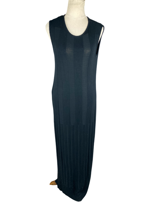 Zara black sleeveless maxi dress | size 10