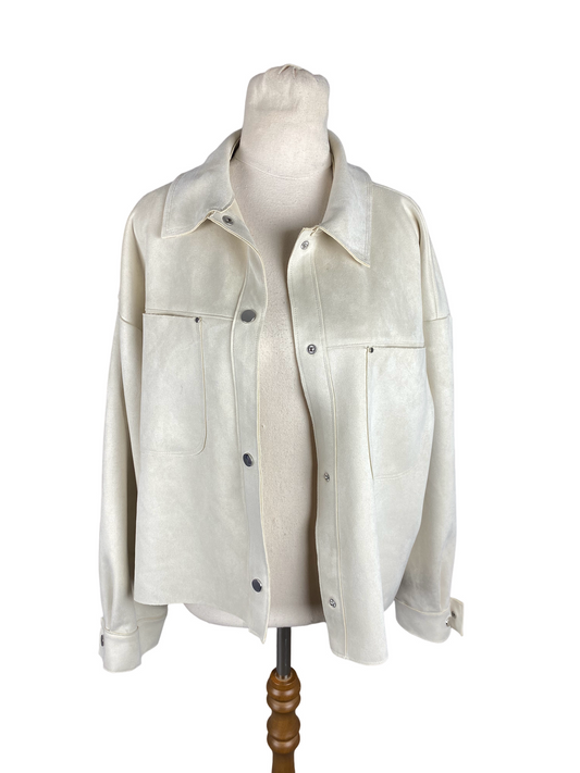 Zara beige jacket | size large