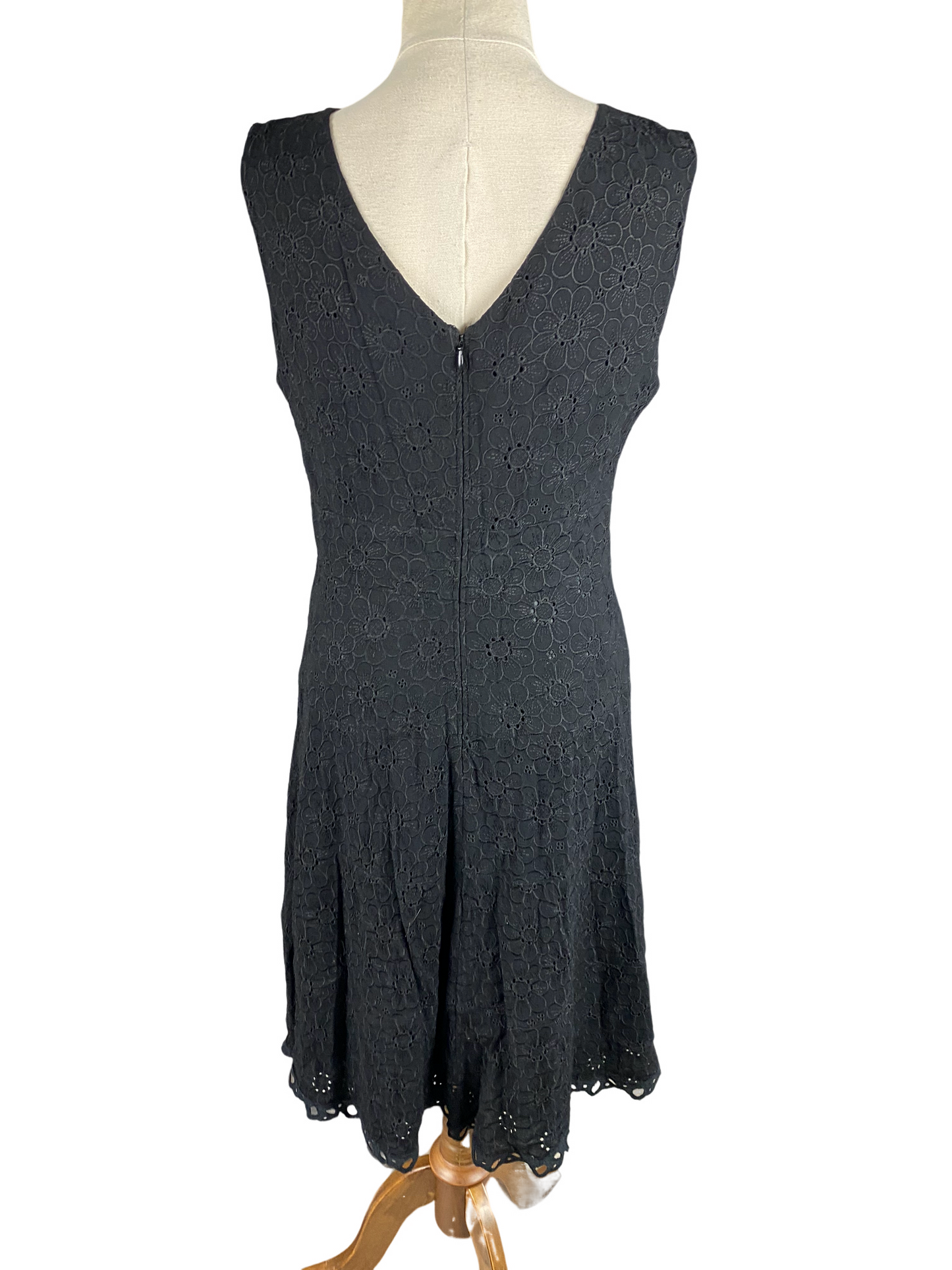 Jacqui.E sleeveless black dress | size 10