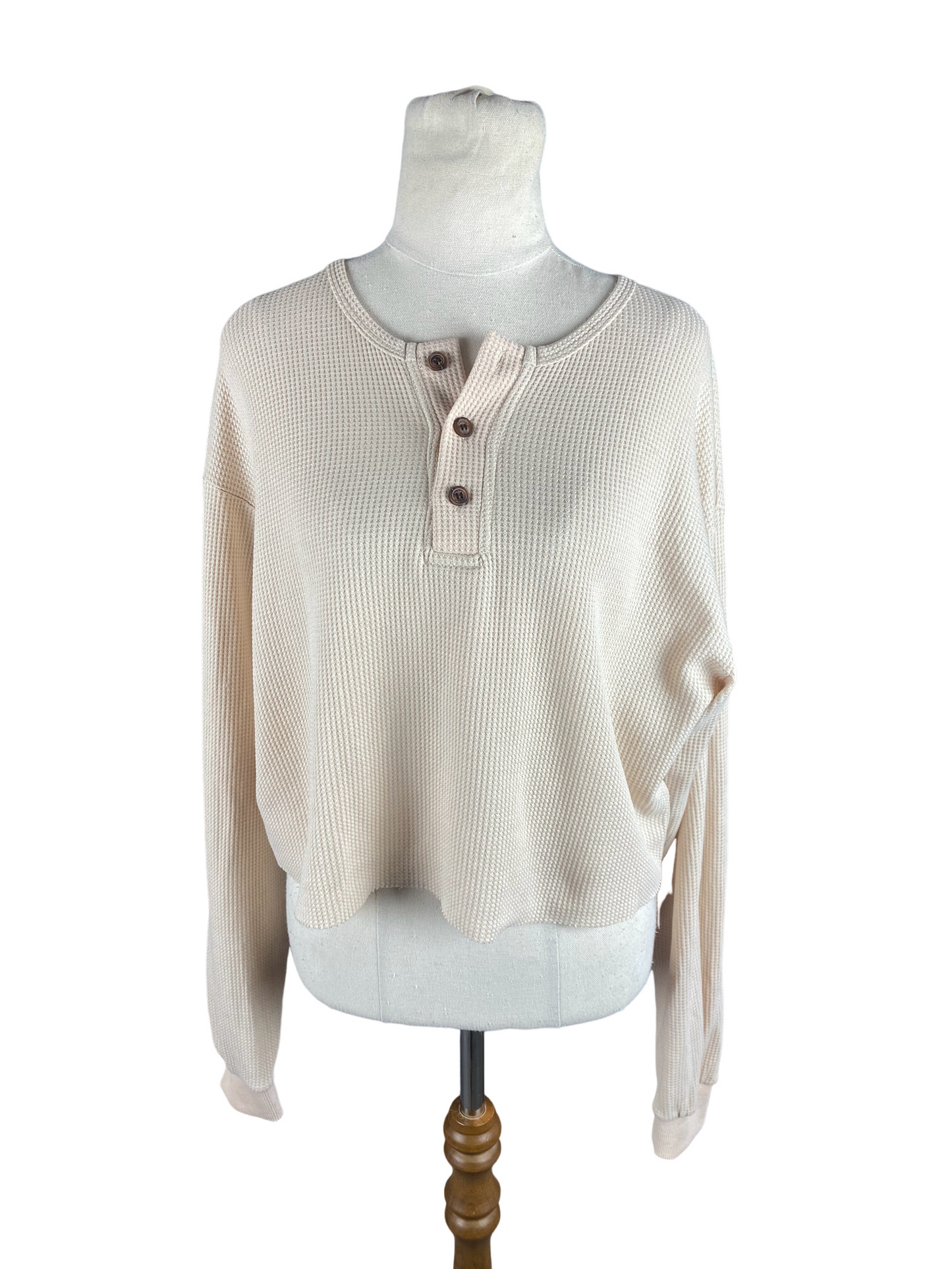 Princess Polly long sleeve waffle top | size 10