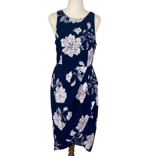 Pagani navy floral dress | size 8