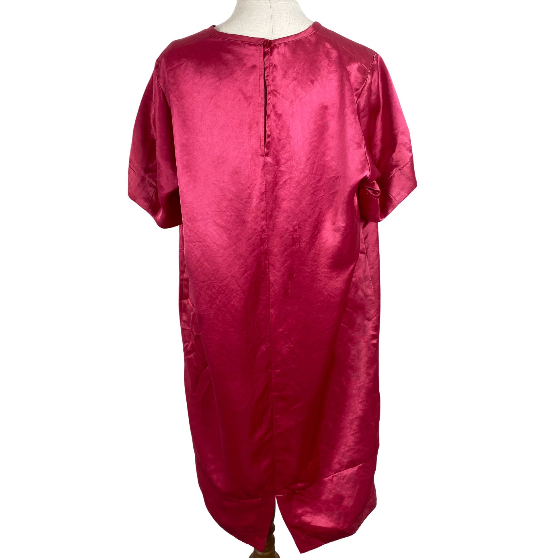Liann Bellis satin-look pink dress | size 12
