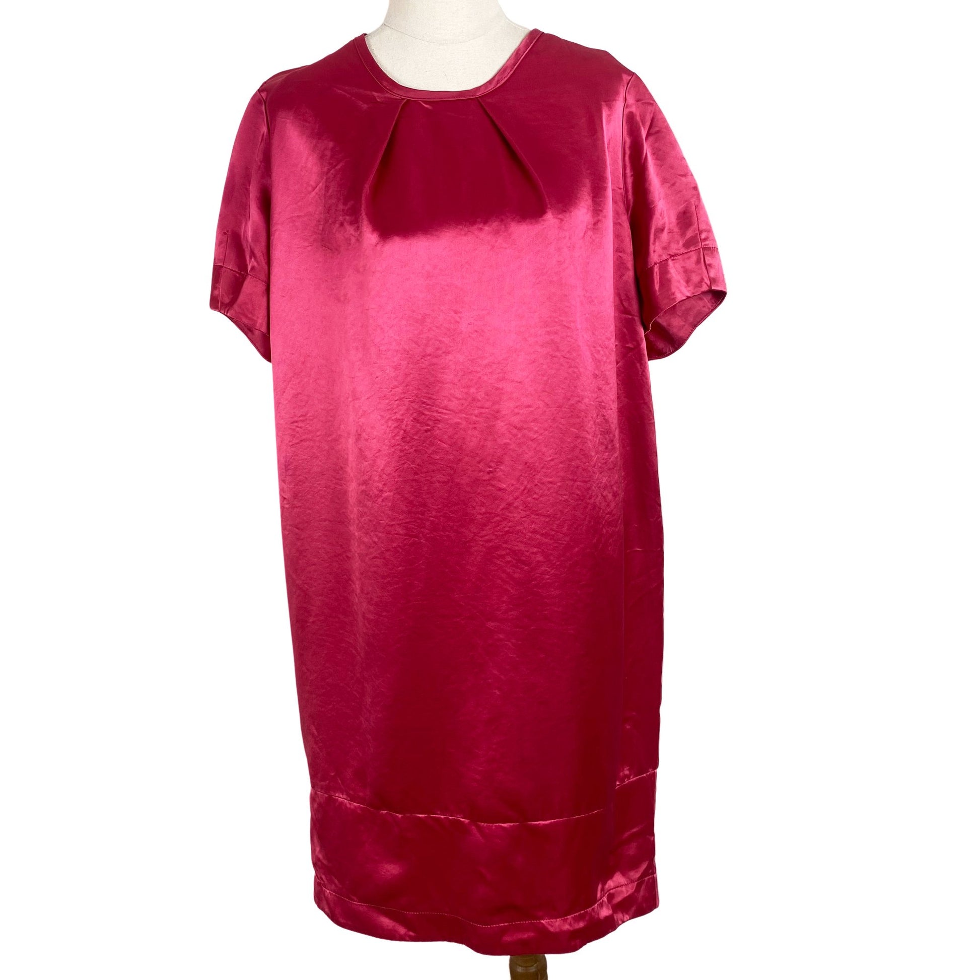 Liann Bellis satin-look pink dress | size 12