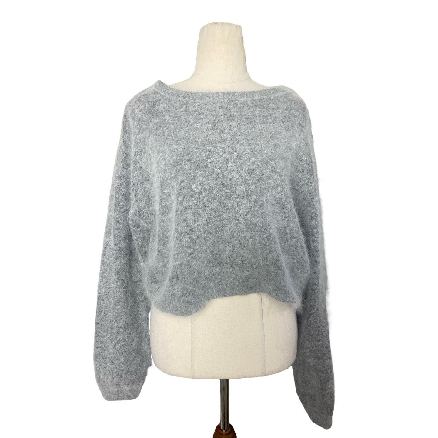 American Vintage angora blend grey jumper | size 10-12