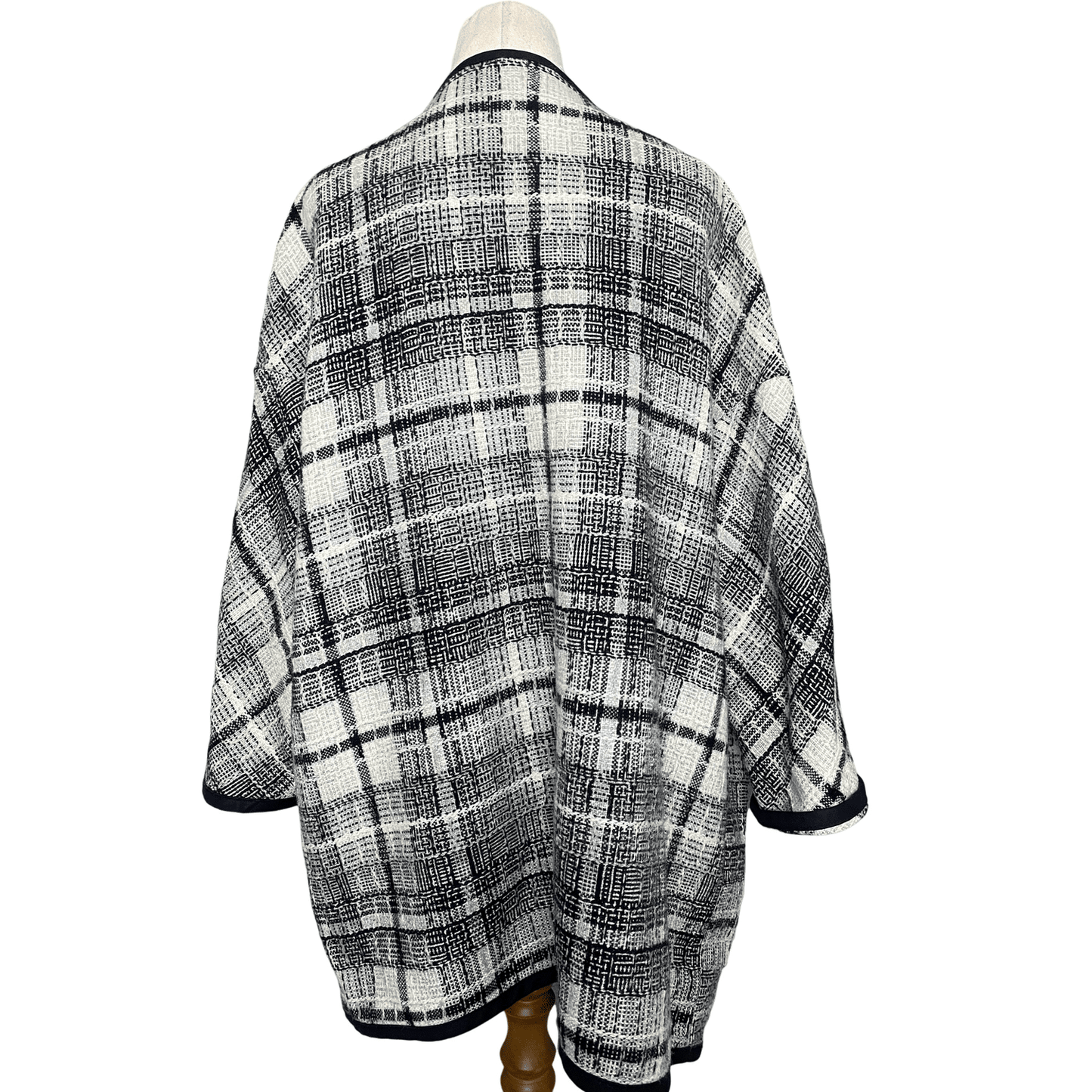 H&M plaid wool-blend cape | size 12-14