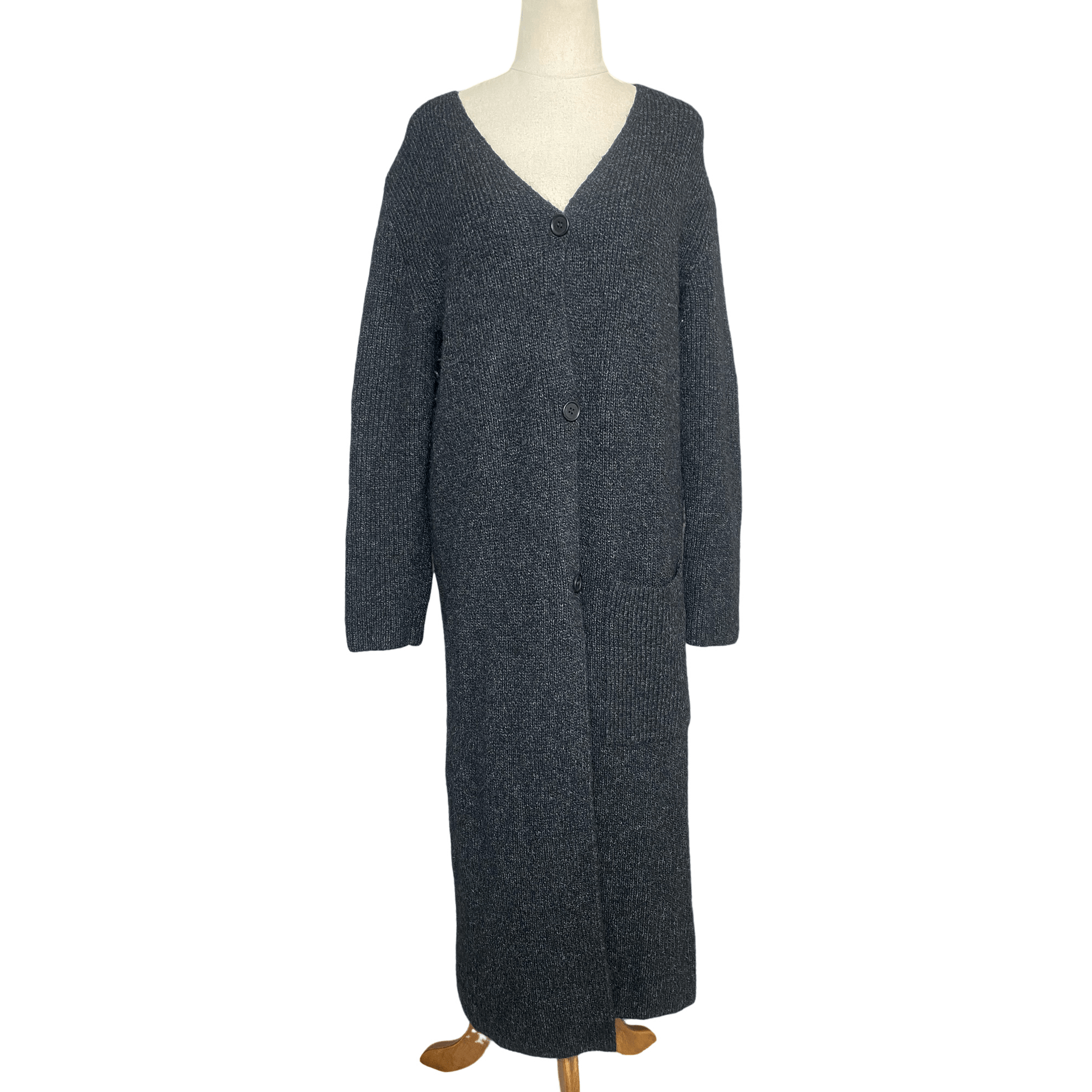 COS maxi alpaca + wool cardigan | size 8