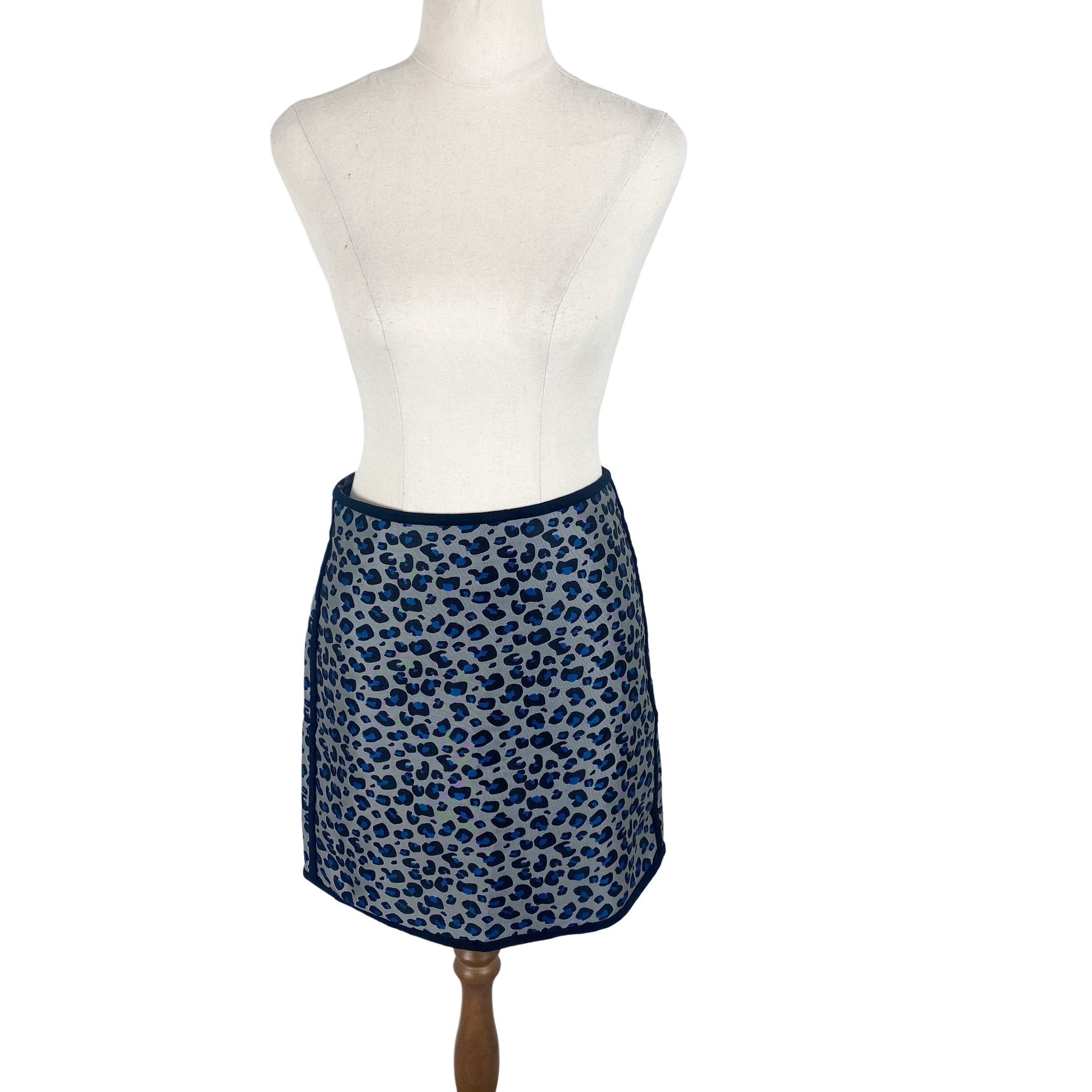 Marcs wool-blend mini print skirt | size 6