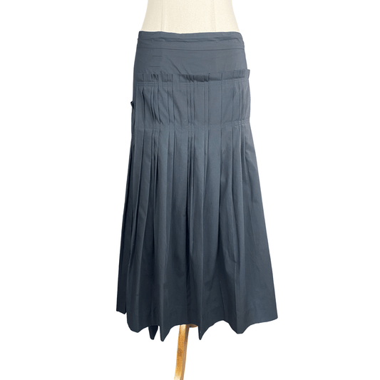 COS pleated black midi skirt | size 16 or 44