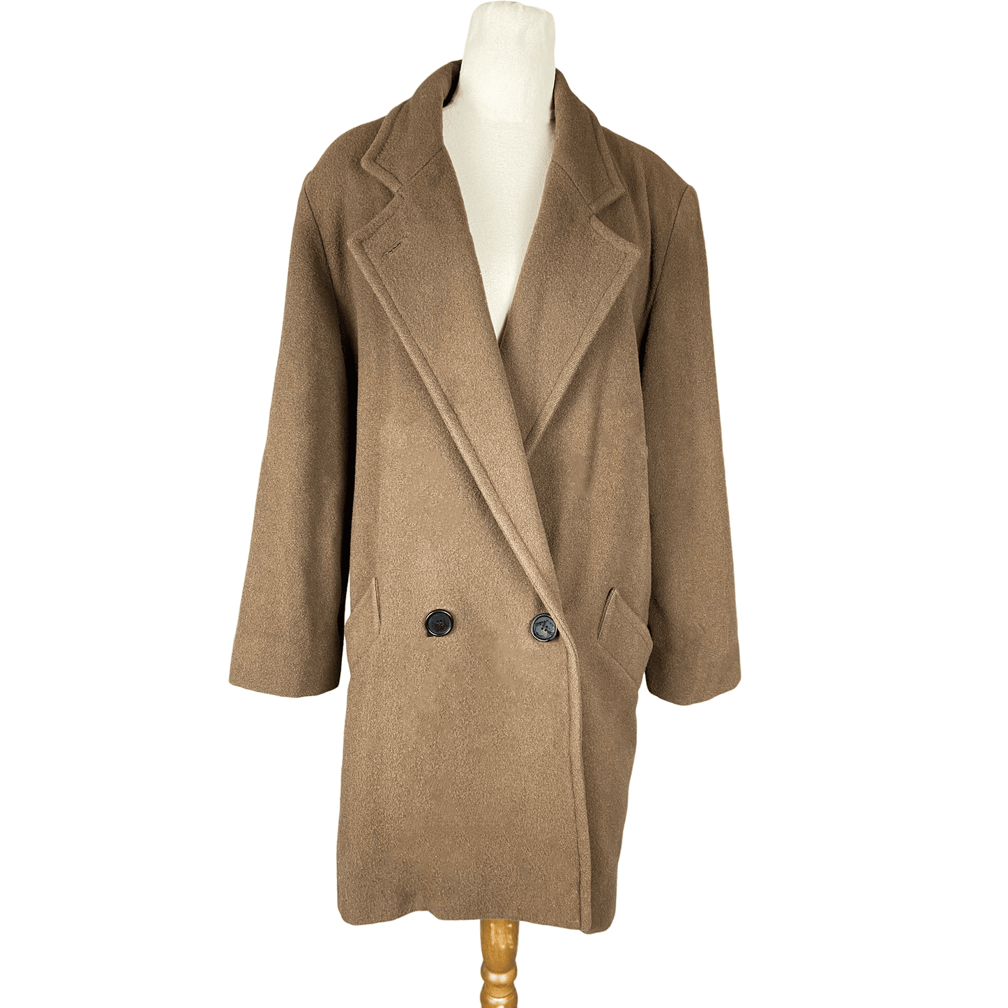 Coat Couture by Peppertree vintage chocolate brown wool coat | size 12-14