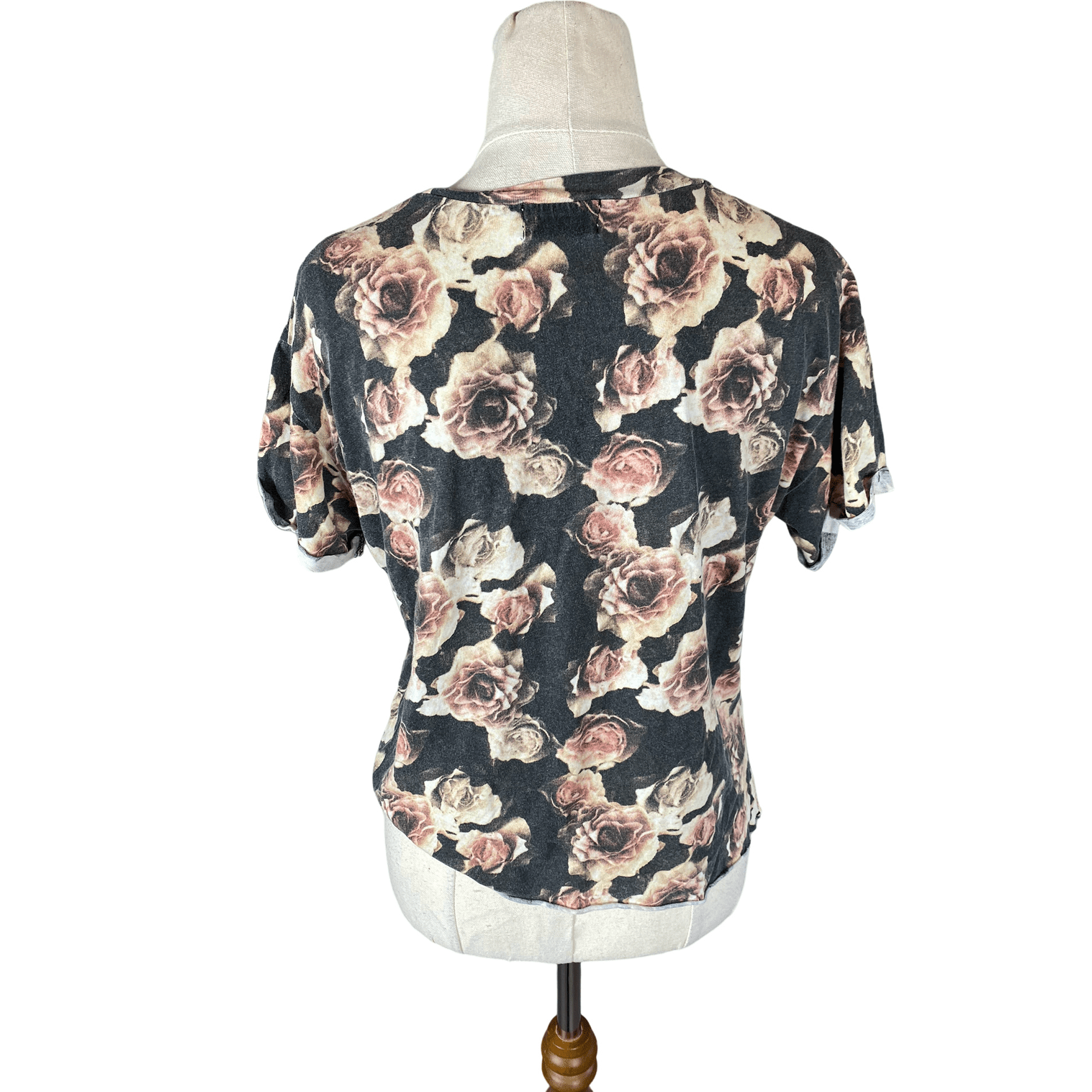 Stussy California rose print crop top | size 8