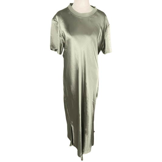 Decjuba khalki satin-look maxi dress | size