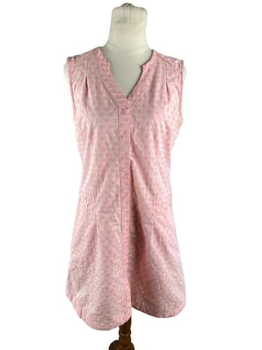 Kathmandu pink pattern midi dress | size 10