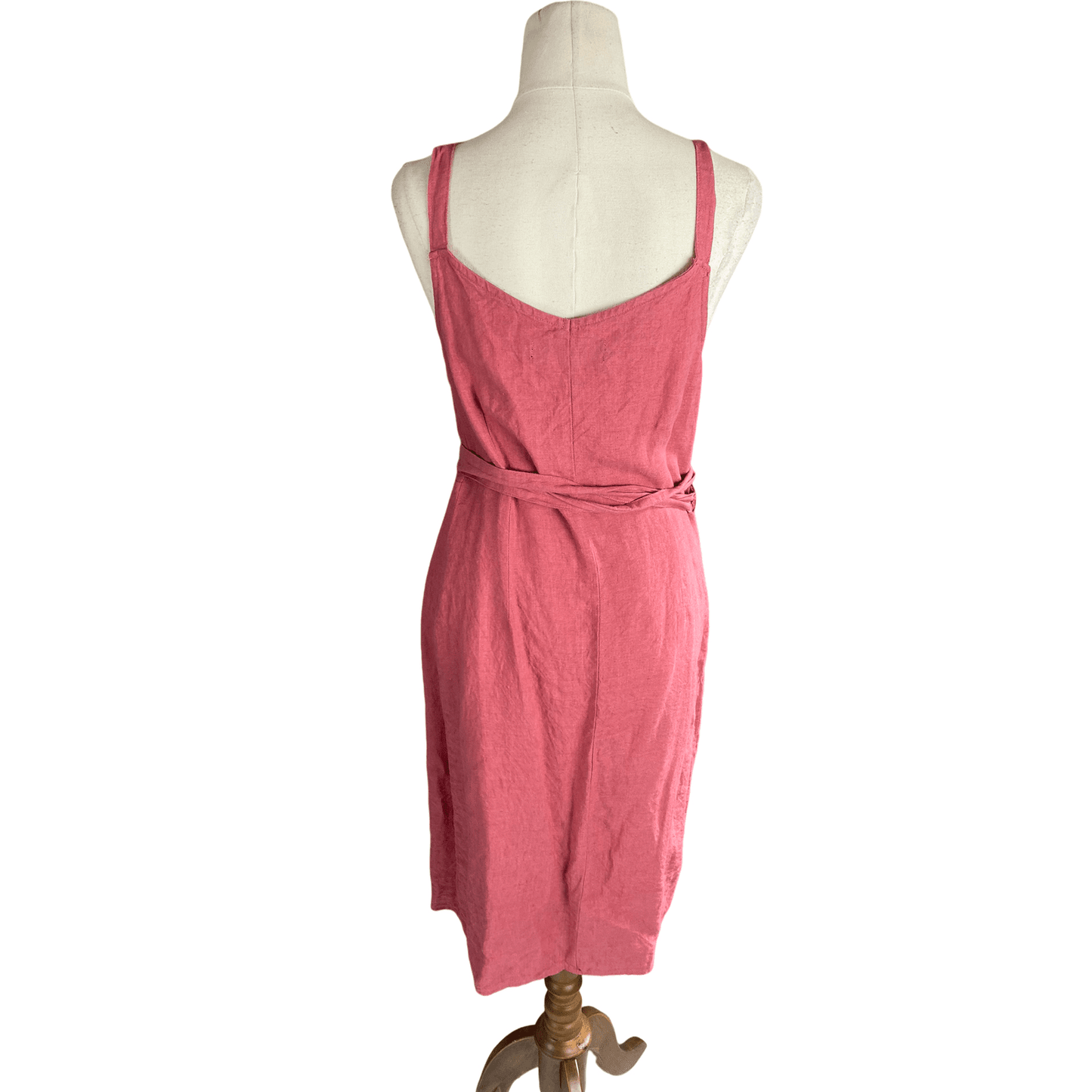 Max linen-blend wrap dress | size 10