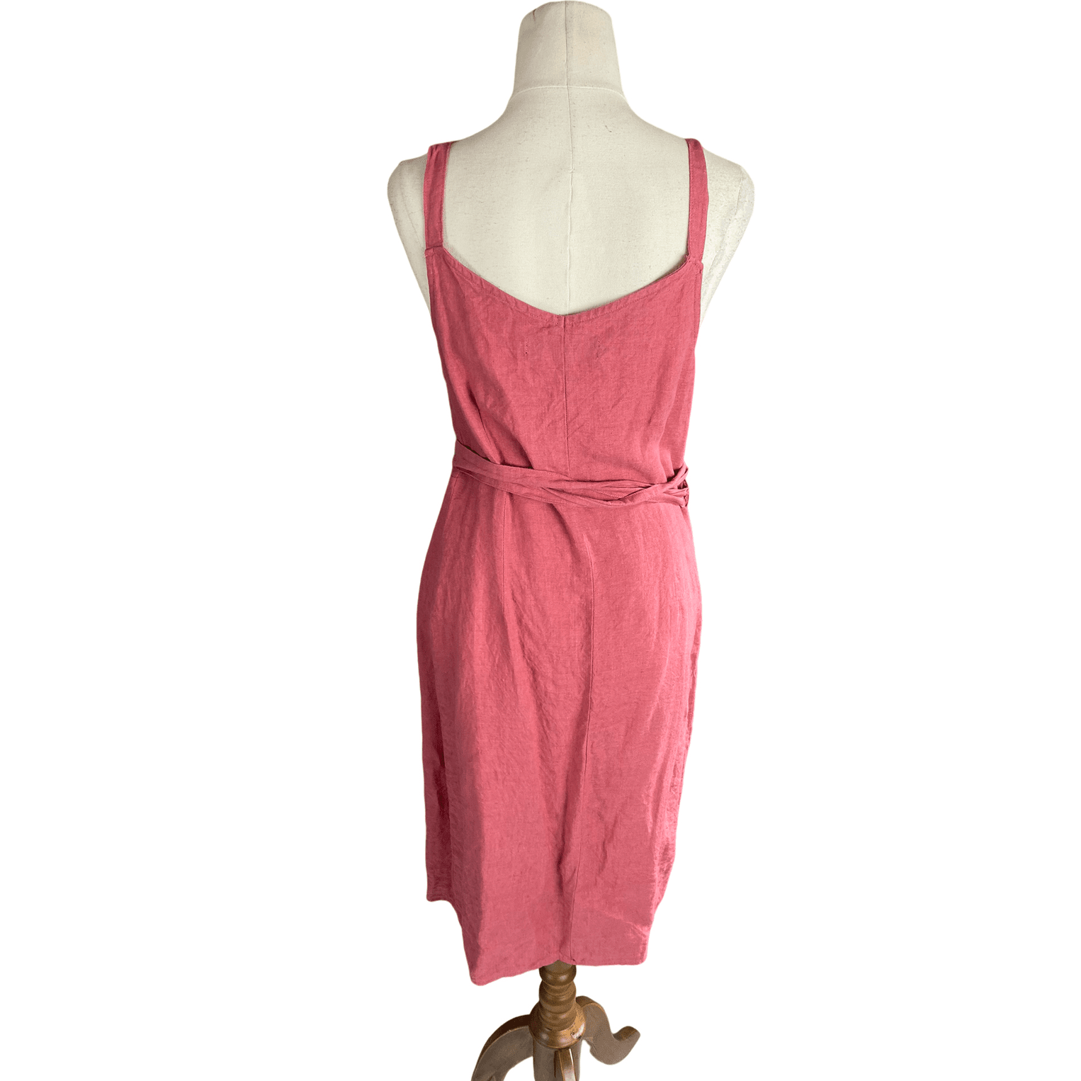 Max linen-blend wrap dress | size 10