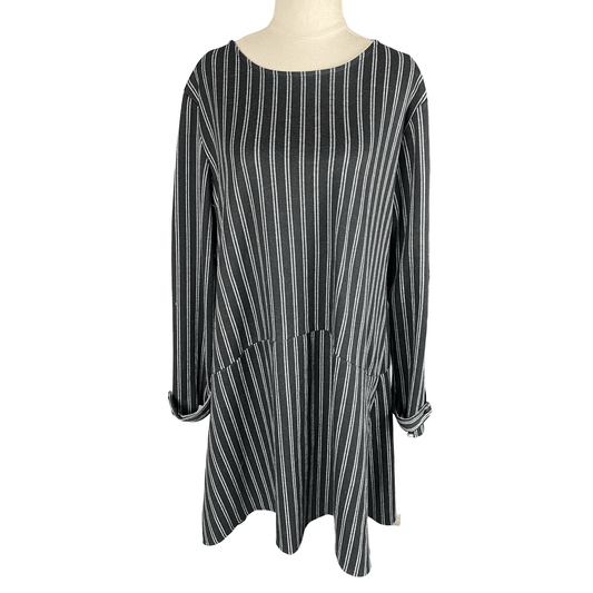 Brave + True black and white stripe dress | size 14