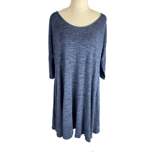 eb&ive blue swing dress | size 12-14