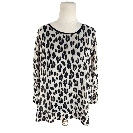 Whistle animal print top | size 14