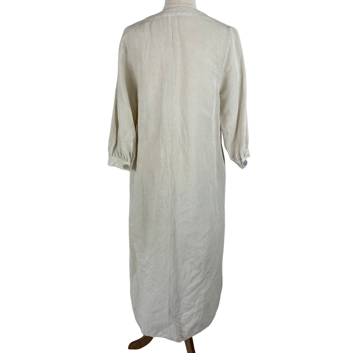 Zara linen-blend maxi dress | size 8-10