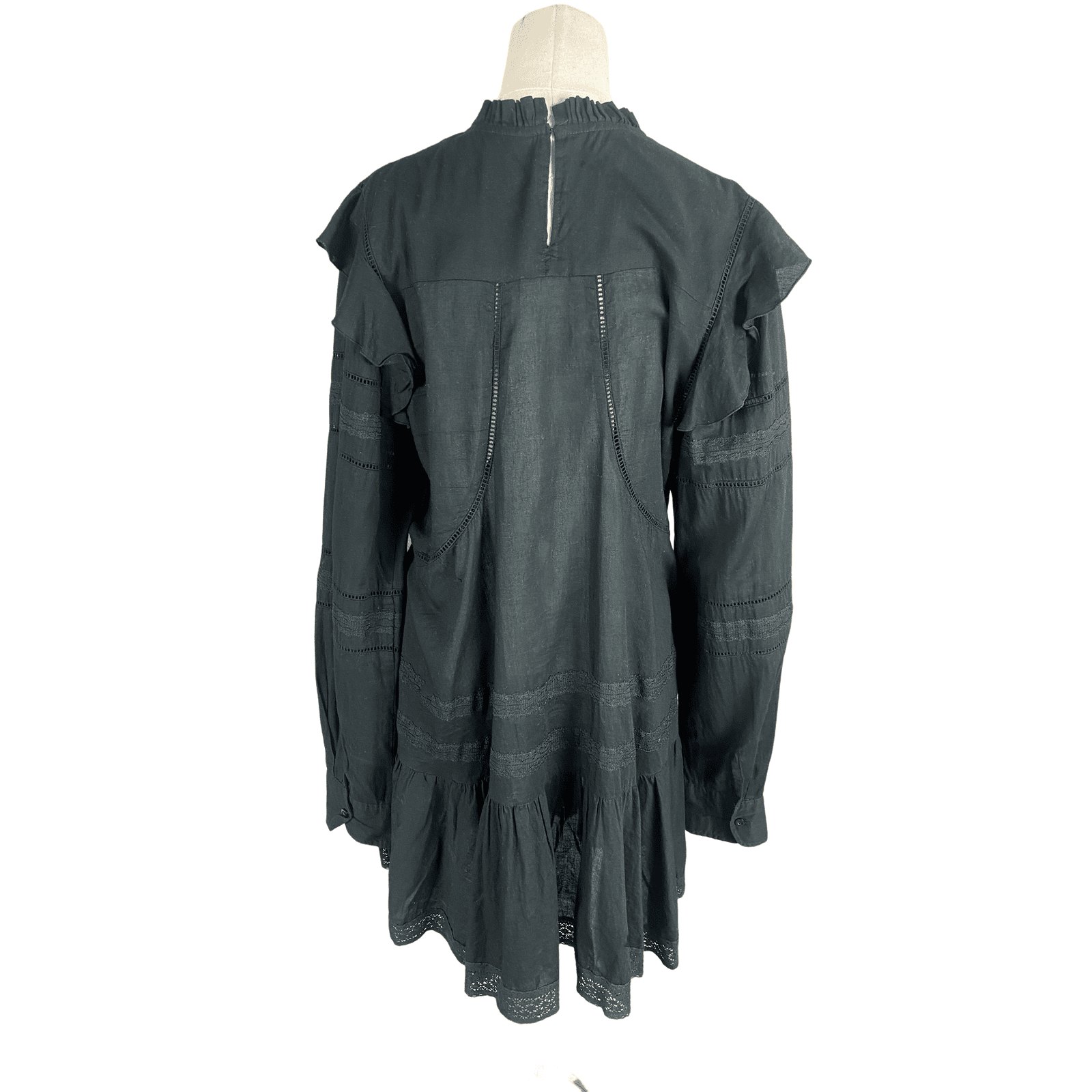 Maurie & Eve black cotton smock dress | size 12