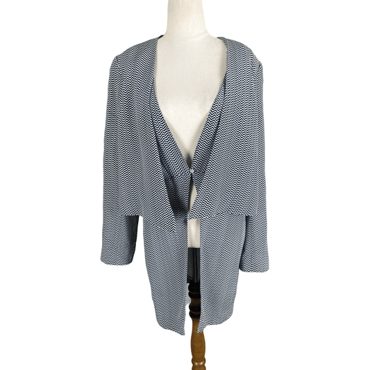 sass & bide 100% B+W silk jacket | size 10