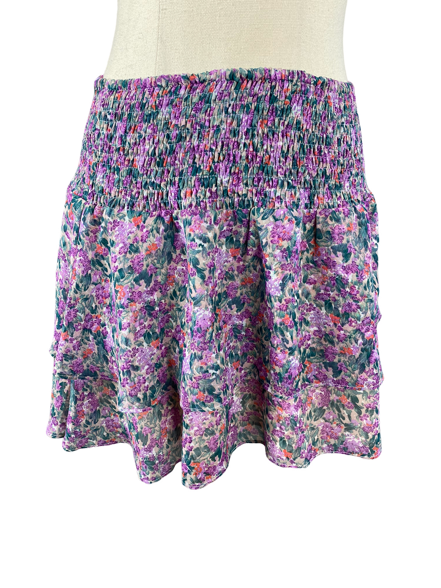 Pia purple pattern floral skirt | size large