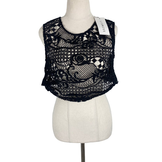 Lioness new with label black crop top | size 8