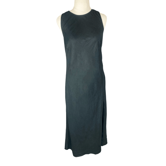 Linen black sleeveless dress not branded | size 8