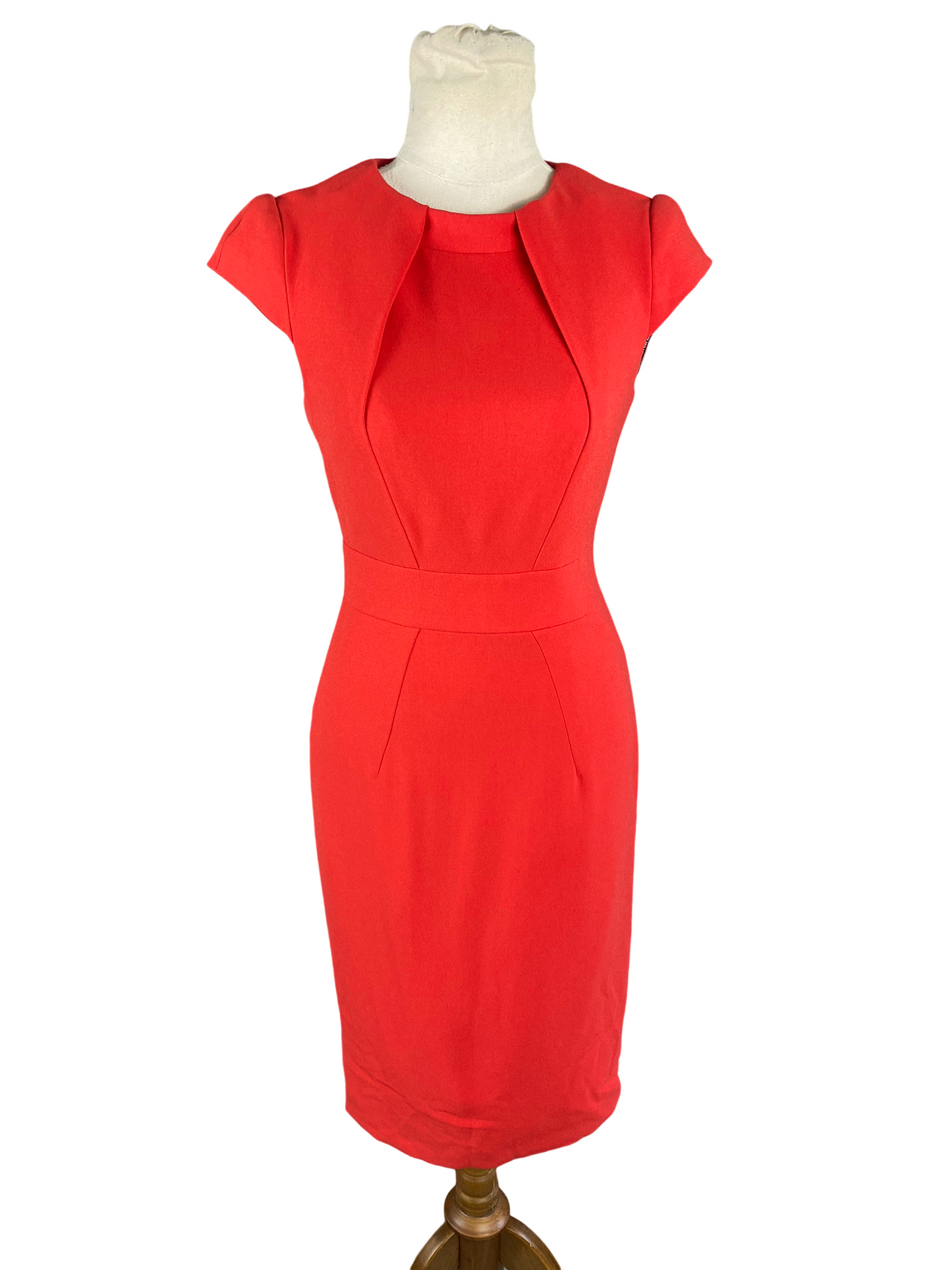 Karen Millen red midi dress | size 8