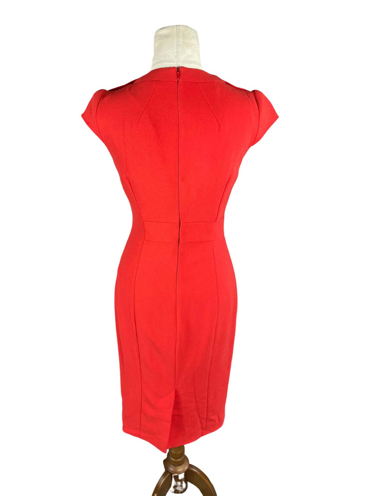 Karen Millen red midi dress | size 8