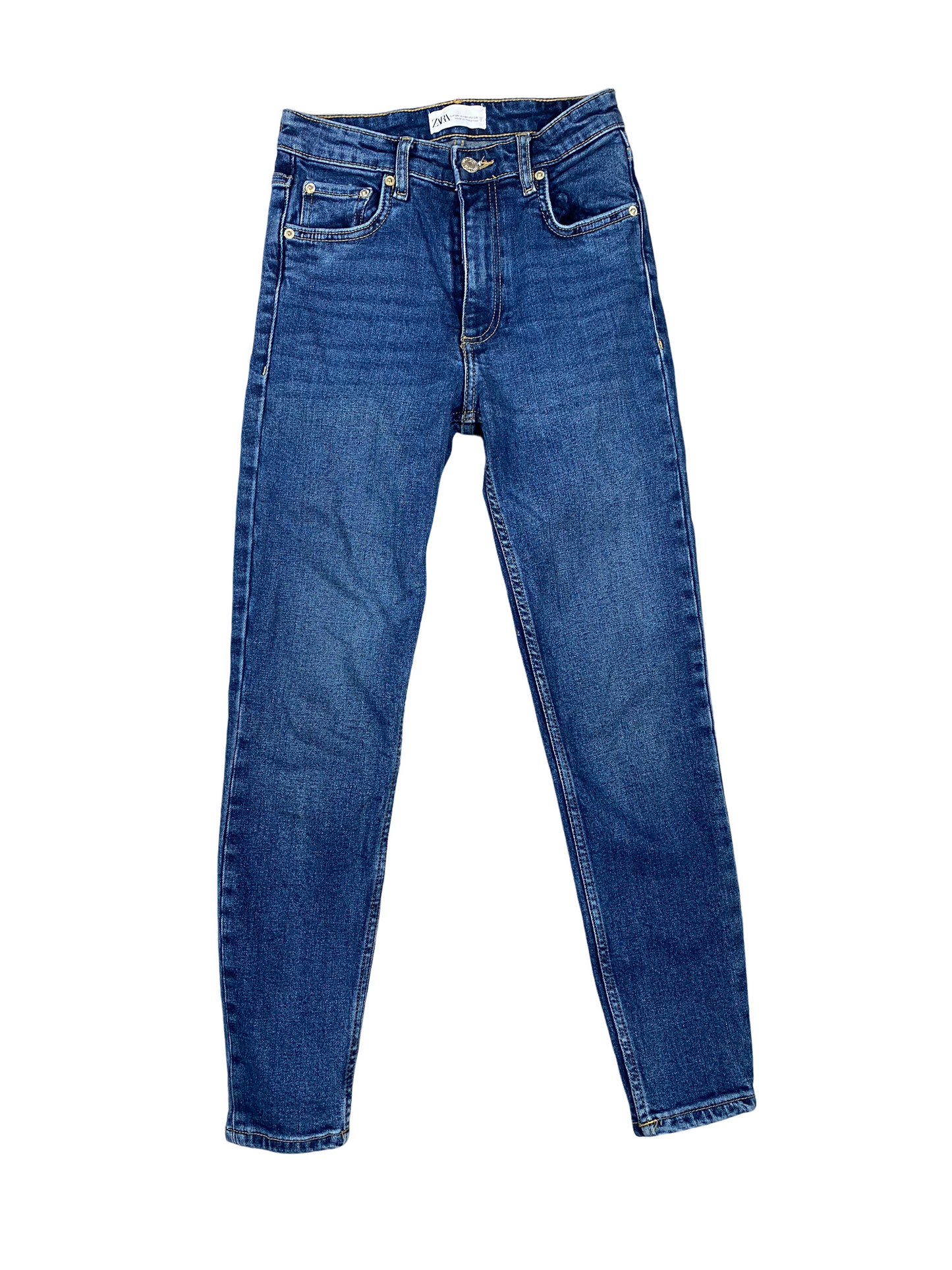 Zara blue 3/4 skinny jeans | size 6