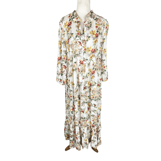 Zara floral maxi dress | size large