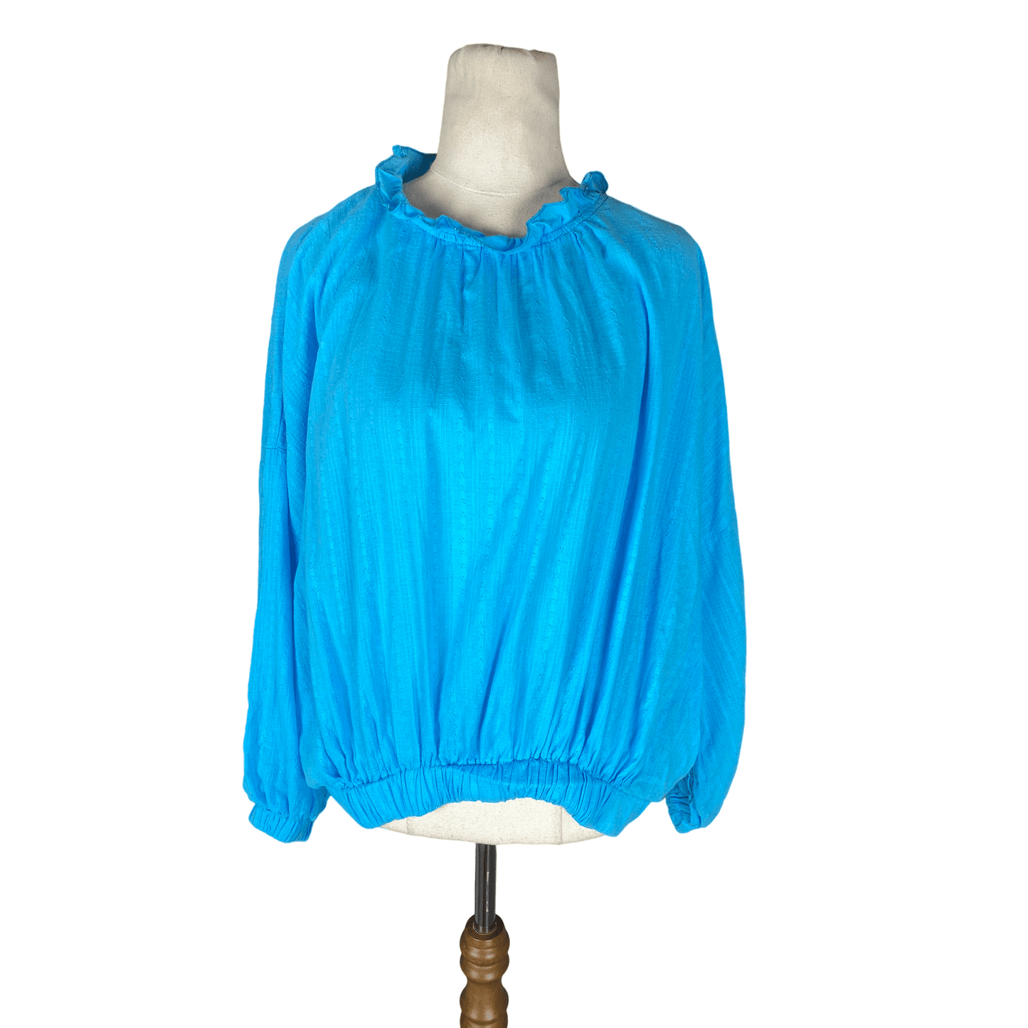 KETZ-KE blue long sleeve blouse | size 10