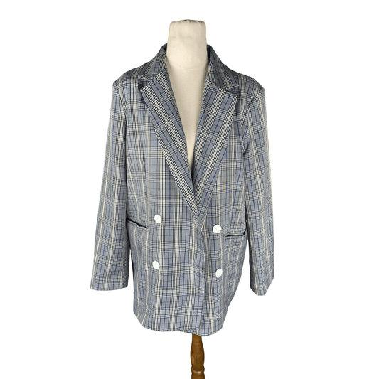 OLIVIA plaid-look jacket | size 14