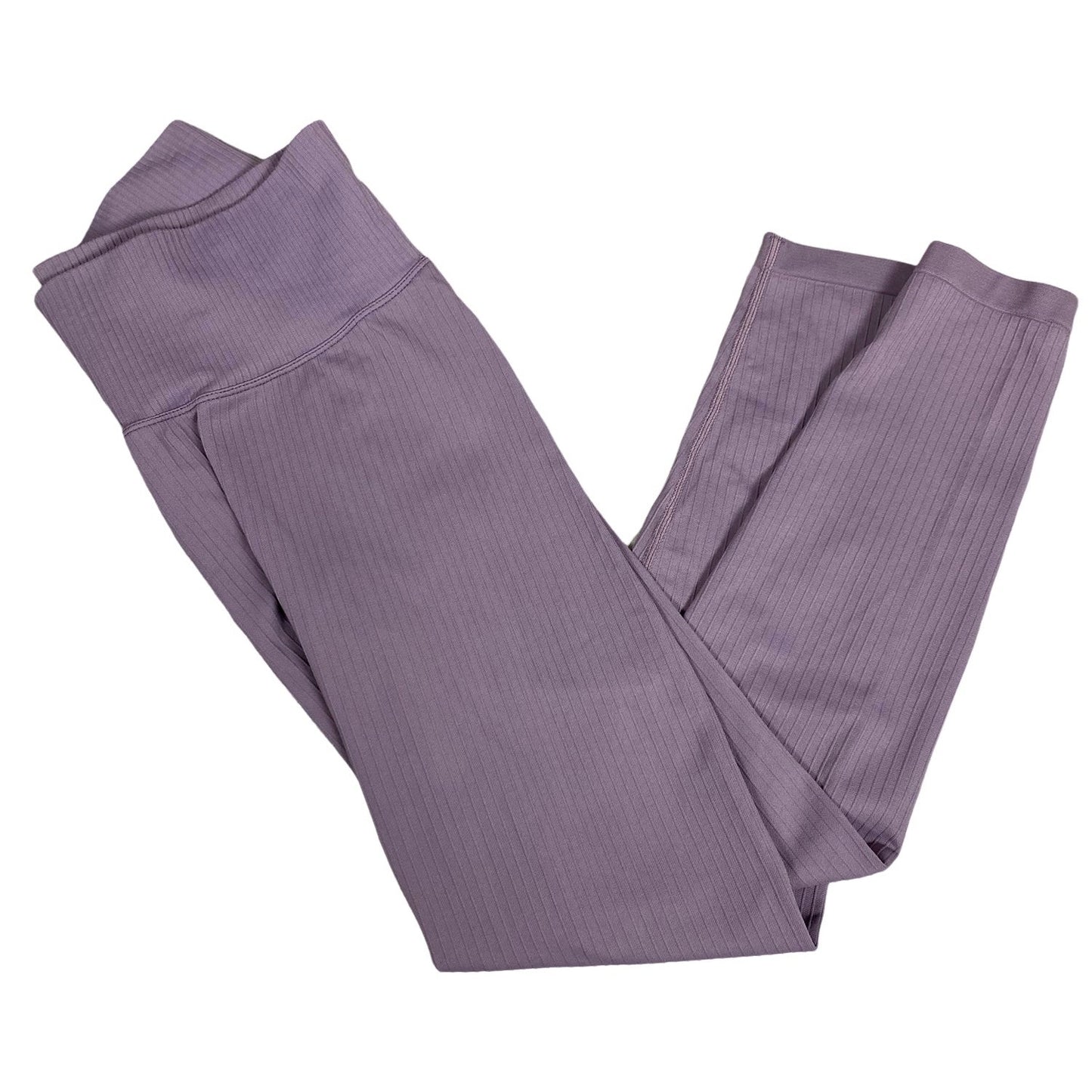 aim'n purple ribbed tights | size 12-14 large