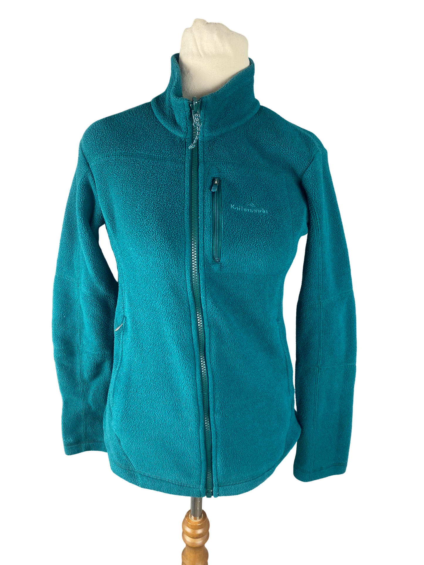 Kathmandu teddy green zip jumper | size 8