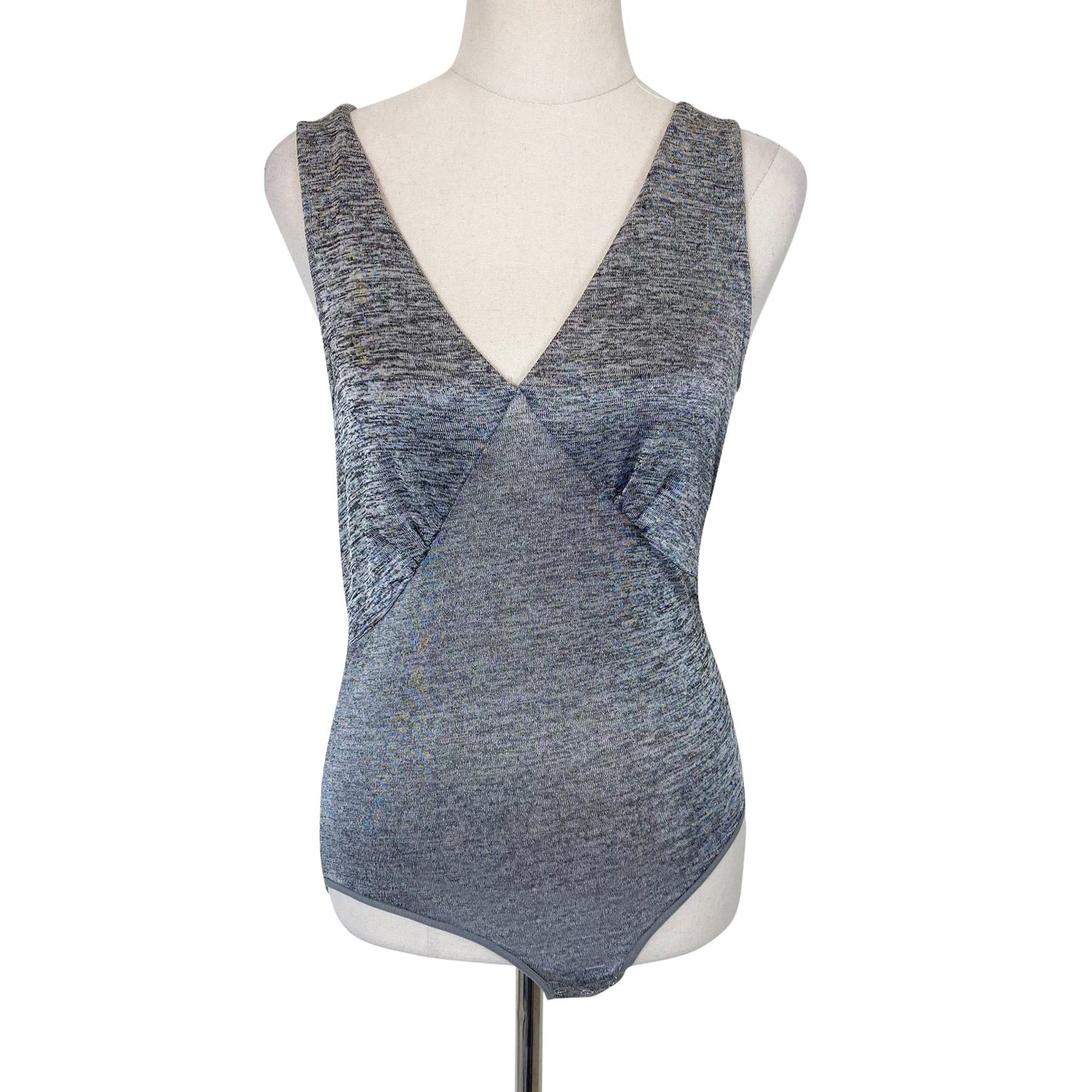 Forever New sleeveless grey bodysuit | size 6