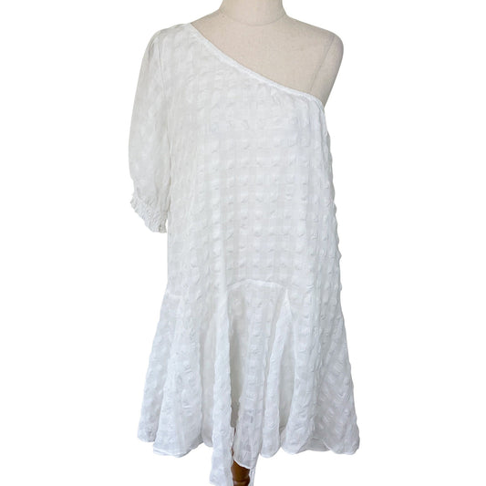 NEW - Pia Kiara Dress In White Gingham | size 12 - RRP $159